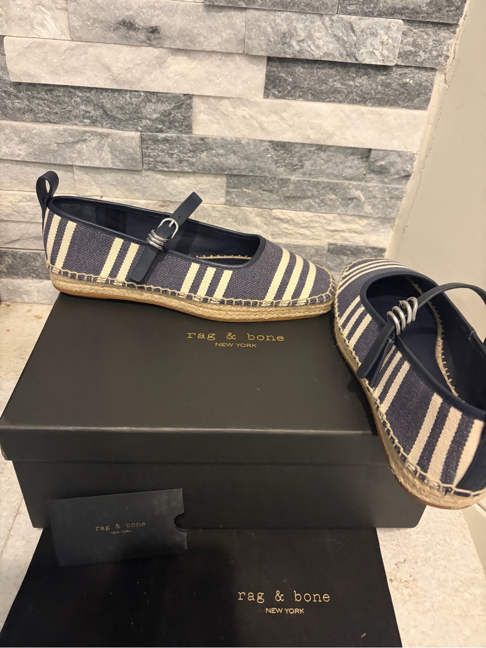 Rag and Bone Spire Mary Jane espadrille sandals new with box women's size 8